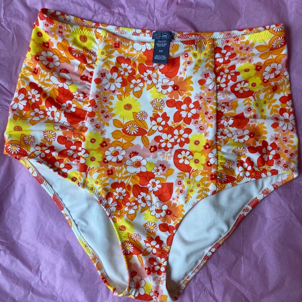 NWOT Aerie Floral High Waist Bikini Bottoms 👙